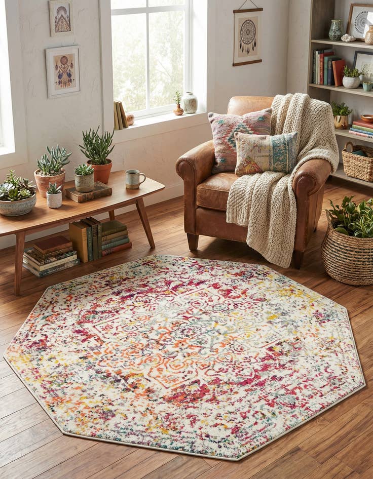 Detail image of 5' 3 x 5' 3 Arlington Octagon Rug