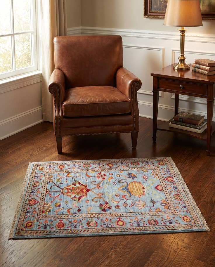 Detail image of 2' 10 x 4' 1 Hand Knotted Ariana Ziegler Rug