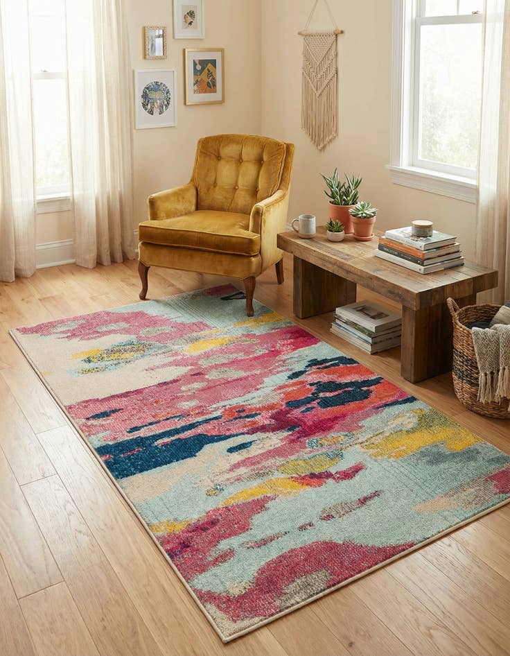 Detail image of 3' 3 x 5' 3 Washable Hyacinth Rug