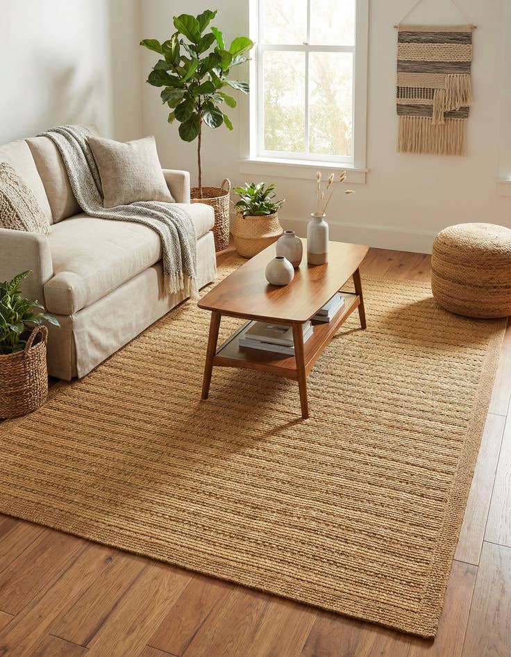 Detail image of 6' x 9'  Washable Border Indoor / Outdoor Rug