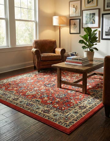 Terracotta Yasmin Square Rug
