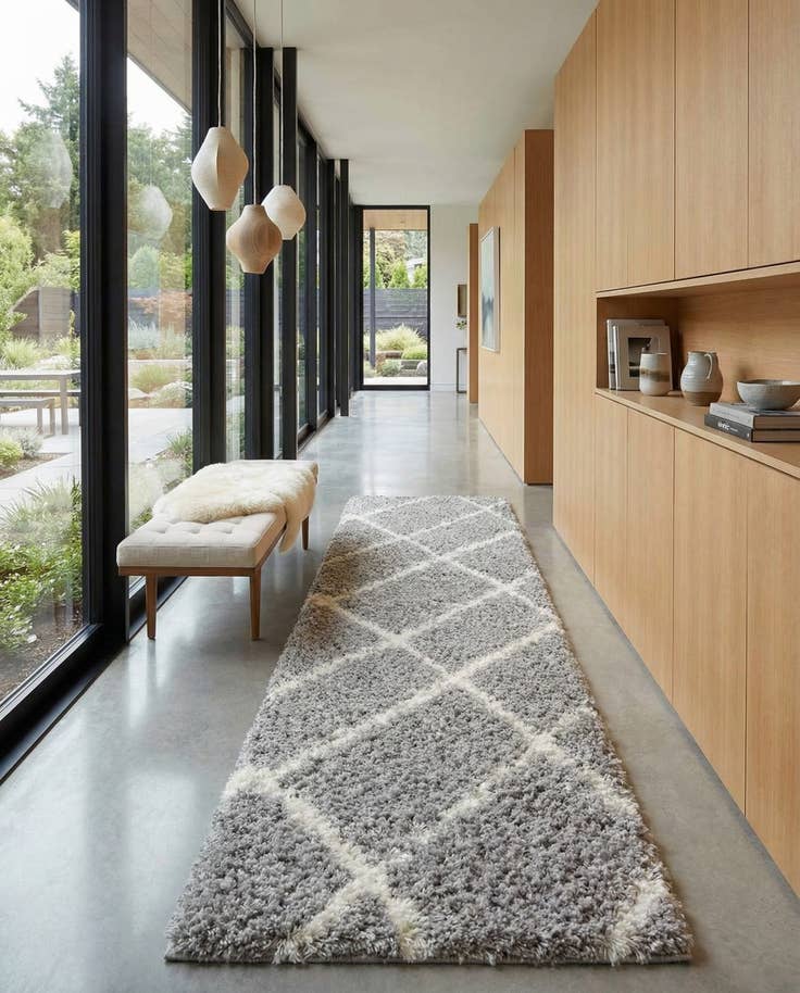 Detail image of 2' 7 x 12' Infinity Shag Runner Rug