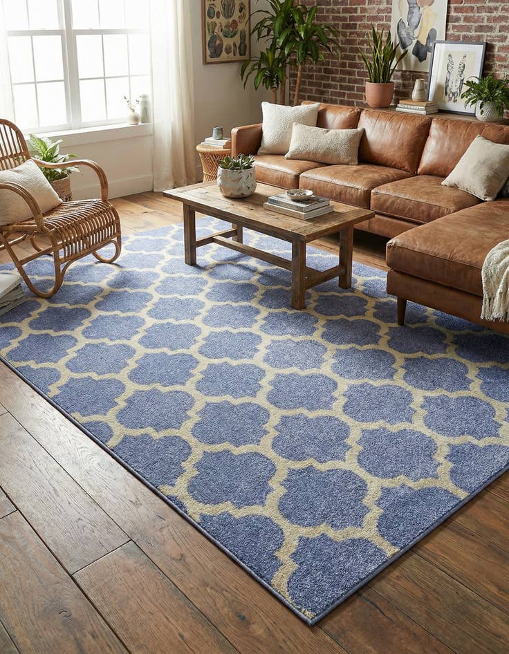 Detail image of 7' 10 x 11' Lattice Rug