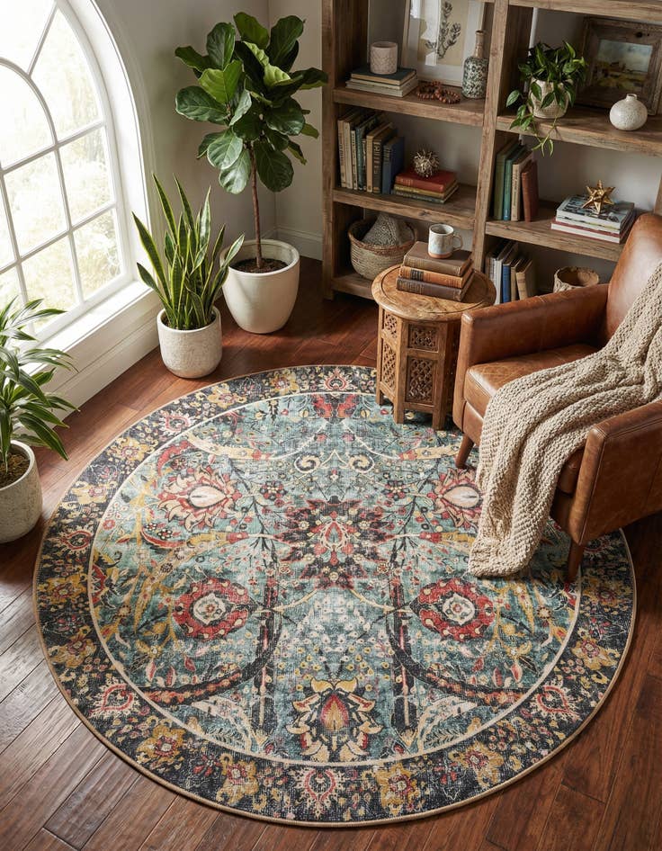 Detail image of 5' 1 x 5' 1 Timeless Round Rug