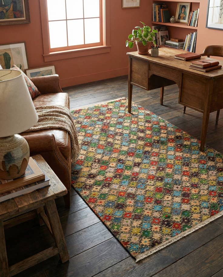 Detail image of 3' 3 x 5' 3 Hand Knotted Balouch Wool Rug