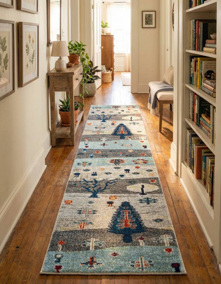 Detail image of 2' x 8' Washable Vivid Runner Rug