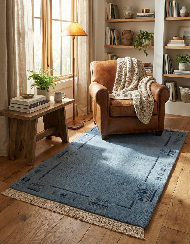 Detail image of 3' x 5' 3 Hand Knotted Tibet Wool Rug