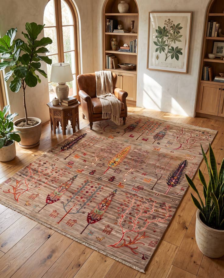 Detailansicht von 155cm x 215cm Handgeknüpft Ariana Ziegler Teppich