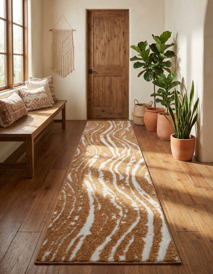 Detail image of  2' x 8' Sepia Runner Rug