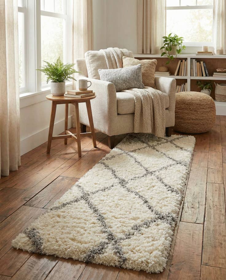 Detail image of 2' x 8' Infinity Shag Runner Rug