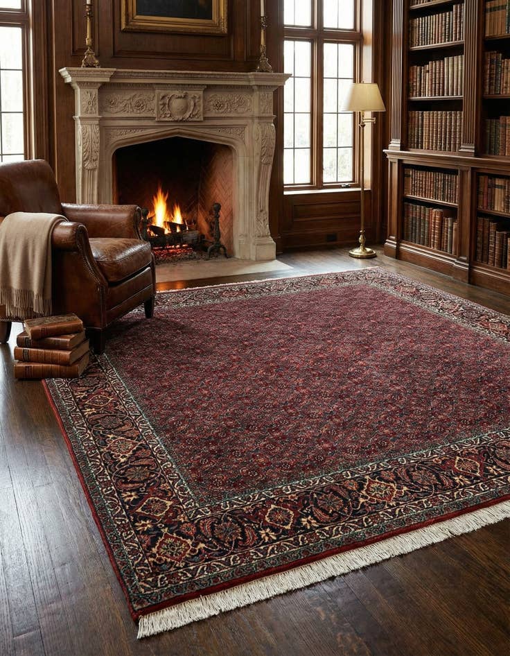 Detail image of 6' 8 x 6' 8 Bidjar Wool Square Rug