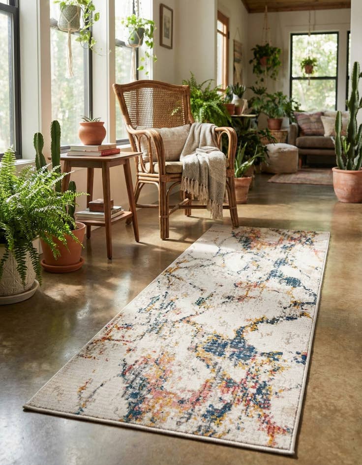 Detail image of 2' 2 x 5' Gemstone Runner Rug