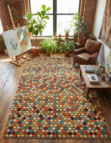 6' x 8' 1 Hand Knotted Balouch Wool Rug