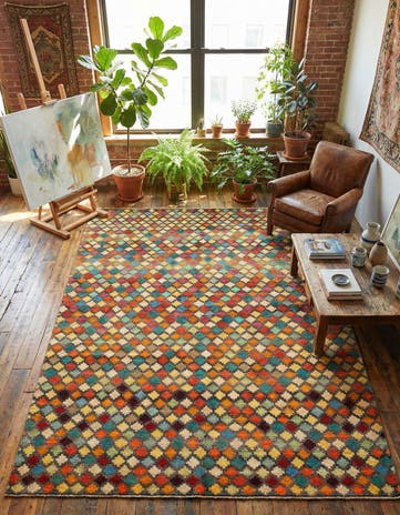 6' x 8' 1 Hand Knotted Balouch Wool Rug