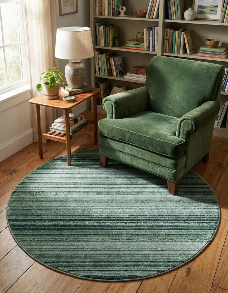 Detail image of 5' 3 x 5' 3 Gemstone Round Rug