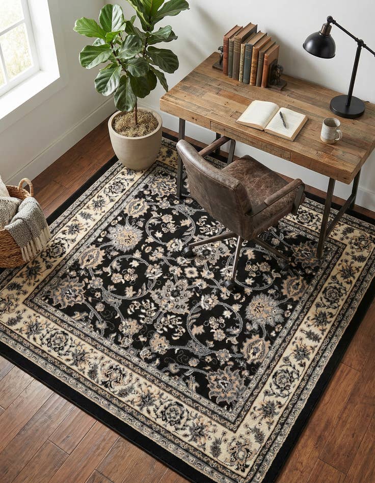 Detail image of 5' 3 x 5' 3 Yasmin Square Rug