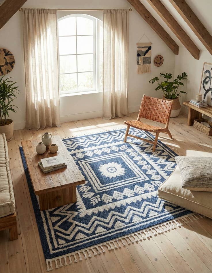 Detail image of 7' 10 x 7' 10 Boho Square Rug