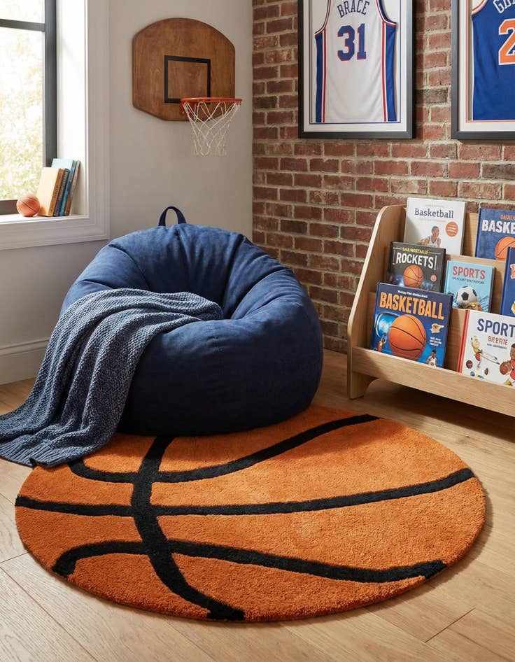 Detail image of 3' 1 x 3' 1 Playtime Kids Wool Freeform Rug