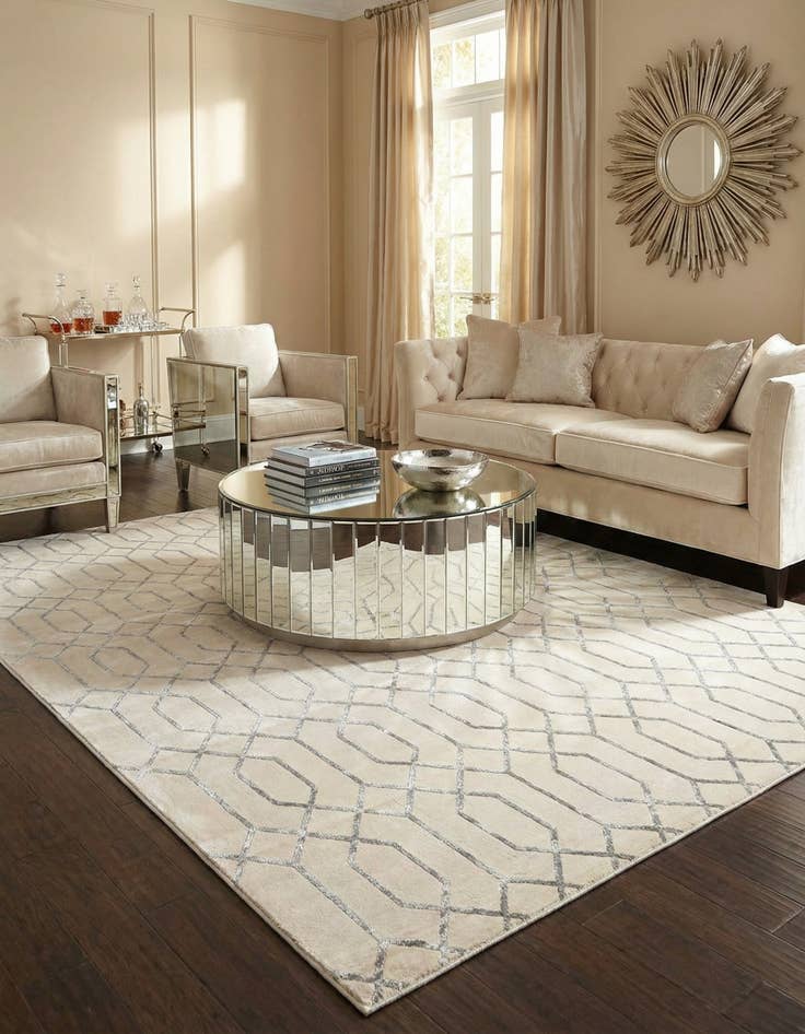 Detail image of 10' x 14'  Marilyn Monroe&trade; Glam Trellis Rug