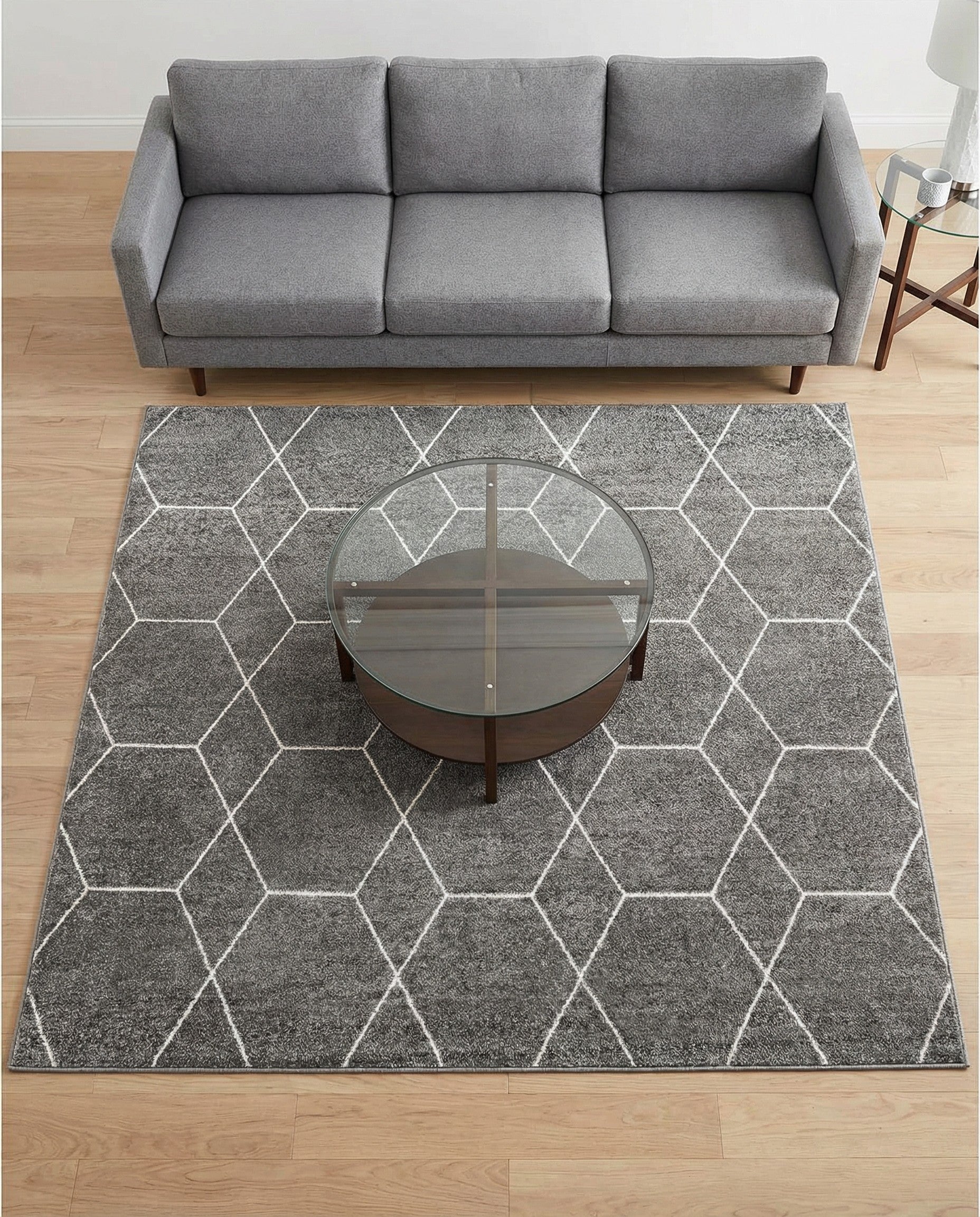 Primary image 7' 10 x 7' 10 Trellis Frieze Square Rug