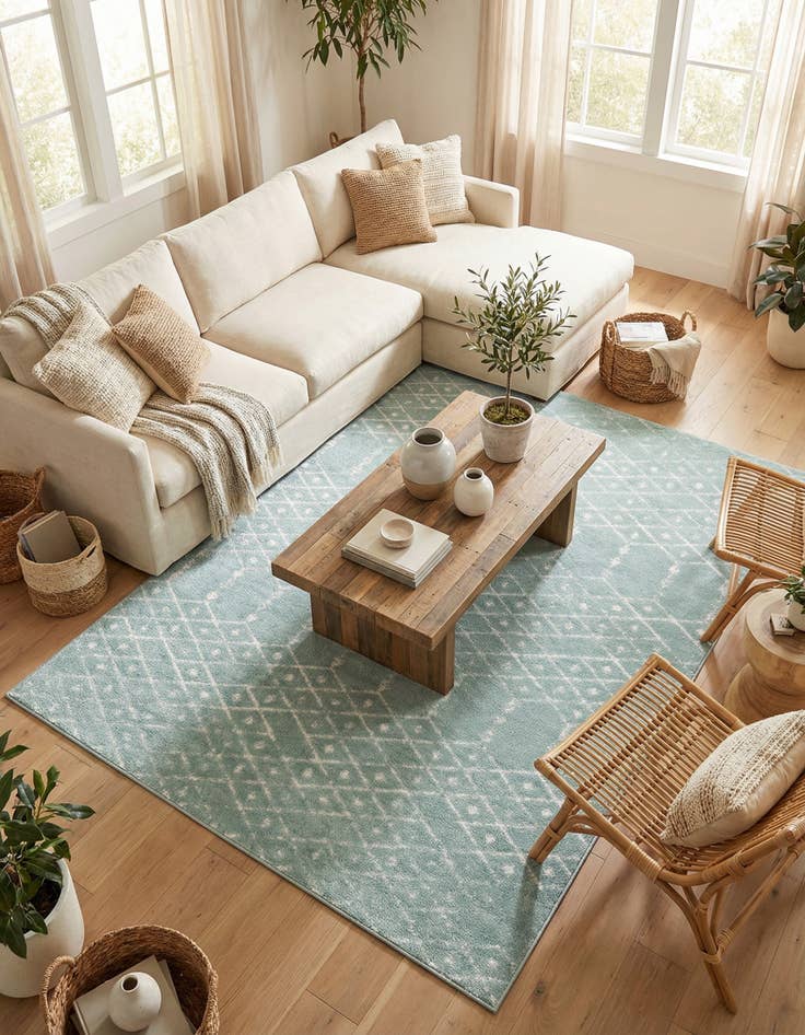 Detail image of 9' x 12' Paxon Trellis Rug