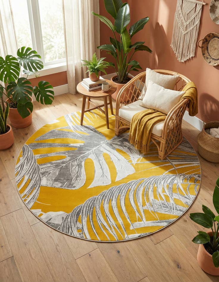 Detail image of 7' x 7' Blossom Round Rug