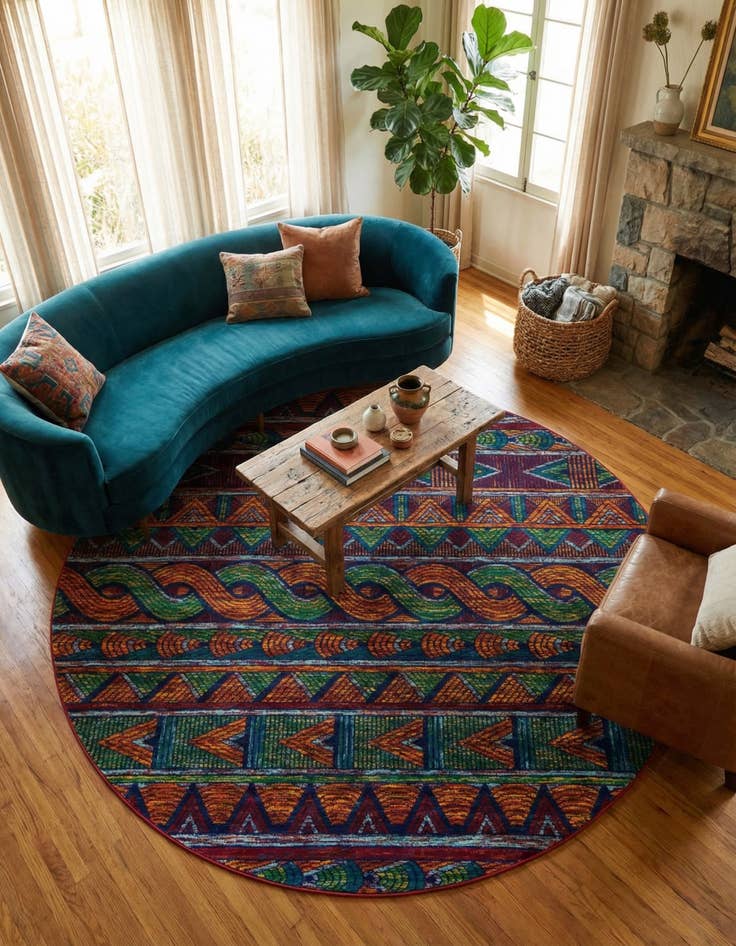 Detail image of  7' 10 x 7' 10 Calypso Round Rug