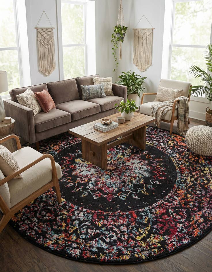 Detail image of 7' 10 x 7' 10 Madeline Round Rug