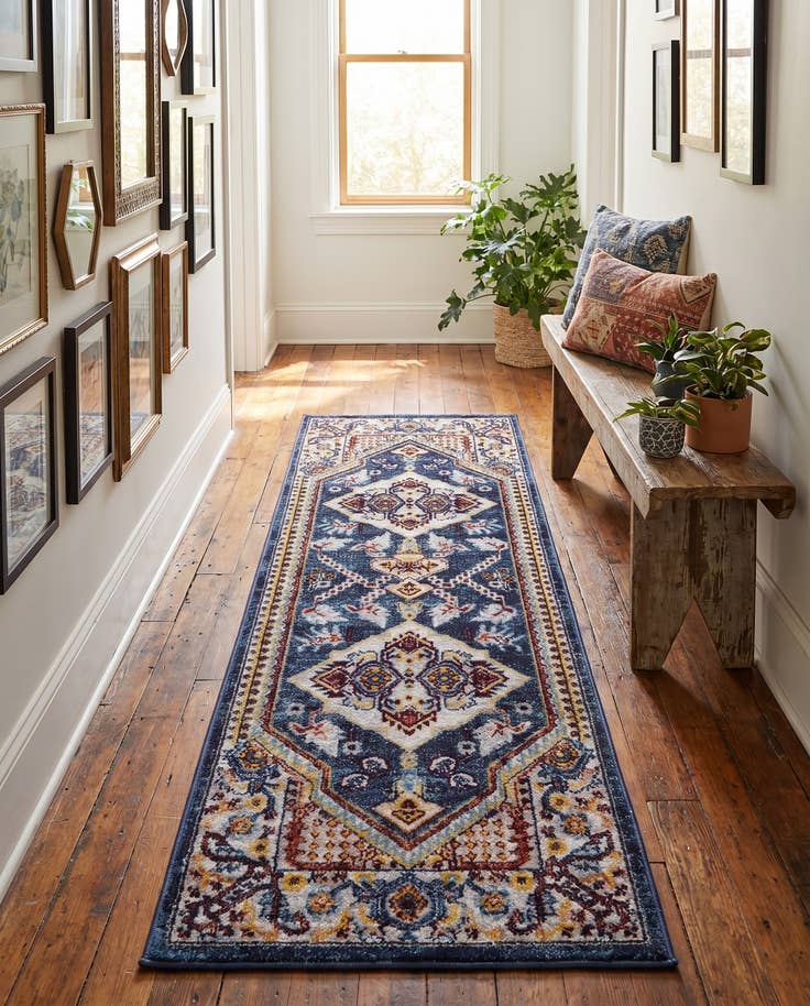 Detail image of 2' x 6' Kamala Washable Runner Rug