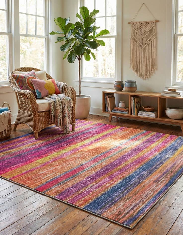 Detail image of 7' 7 x 7' 7 Asha Square Rug