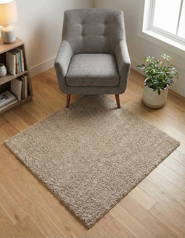 Detail image of  3' x 3' Zermatt Shag Square Rug