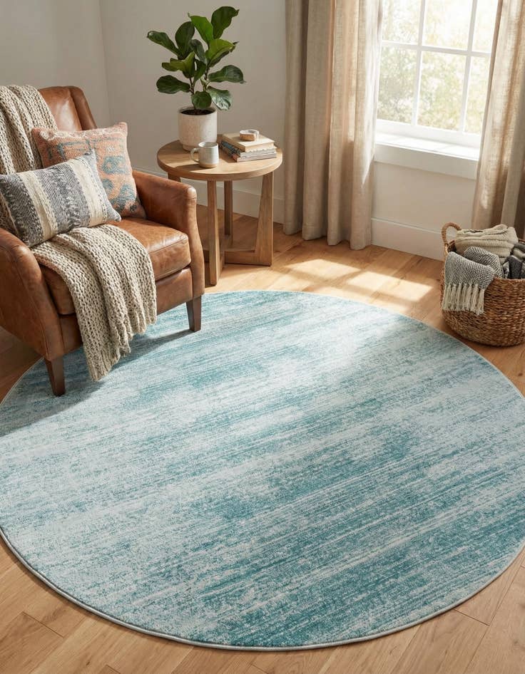 Detail image of 5' 3 x 5' 3 Uptown Madison Avenue Round Rug