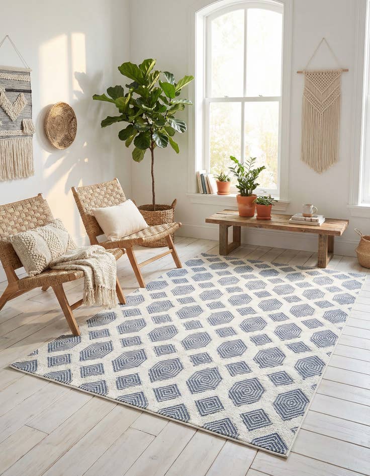 Detail image of 5' 3 x 8' Sabrina Soto Casa Havana Rug