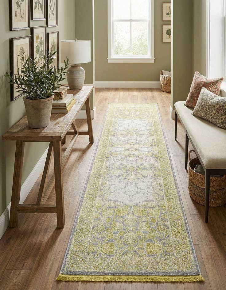 Detail image of  2' 7 x 10' Modern Classical Runner Rug