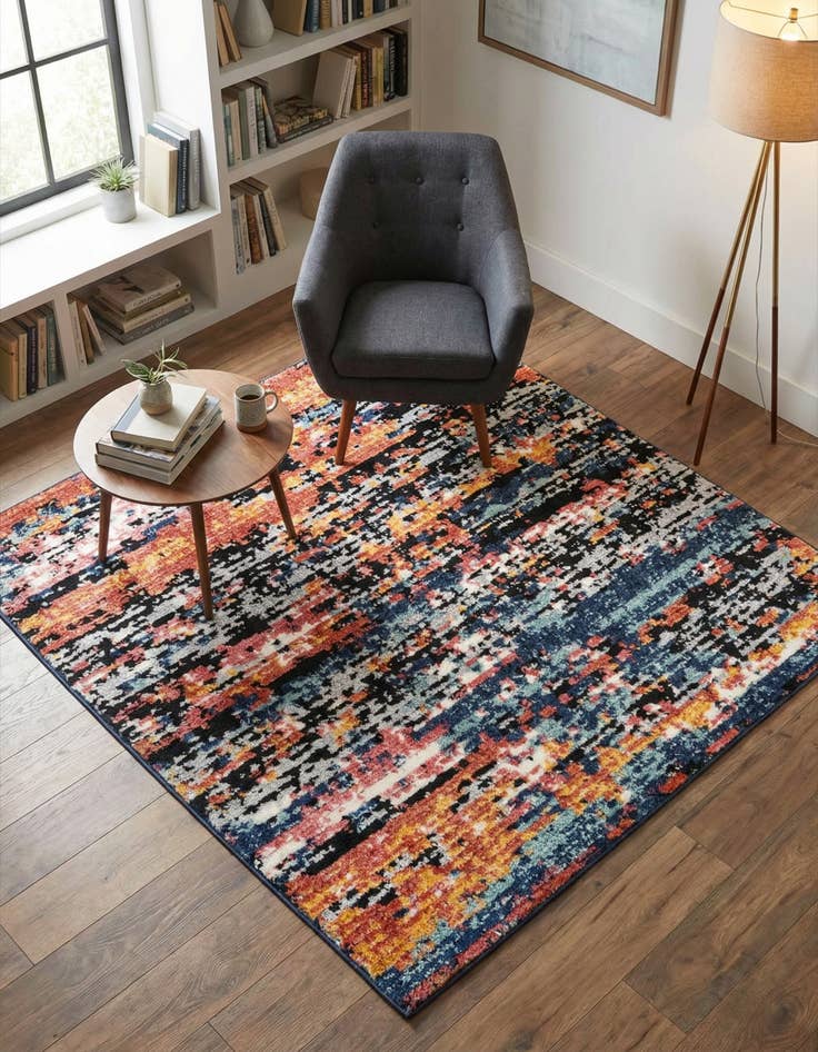 Detail image of 5' 3 x 5' 3 Tagine Square Rug