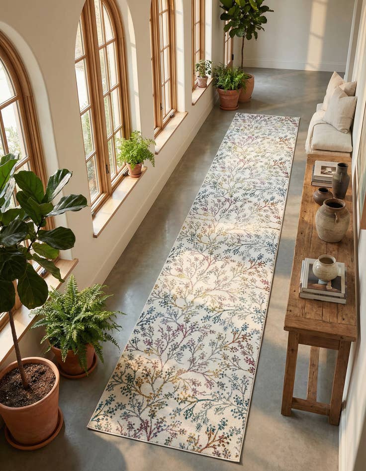 Detail image of 2' 7 x 19' 8 Blossom Runner Rug