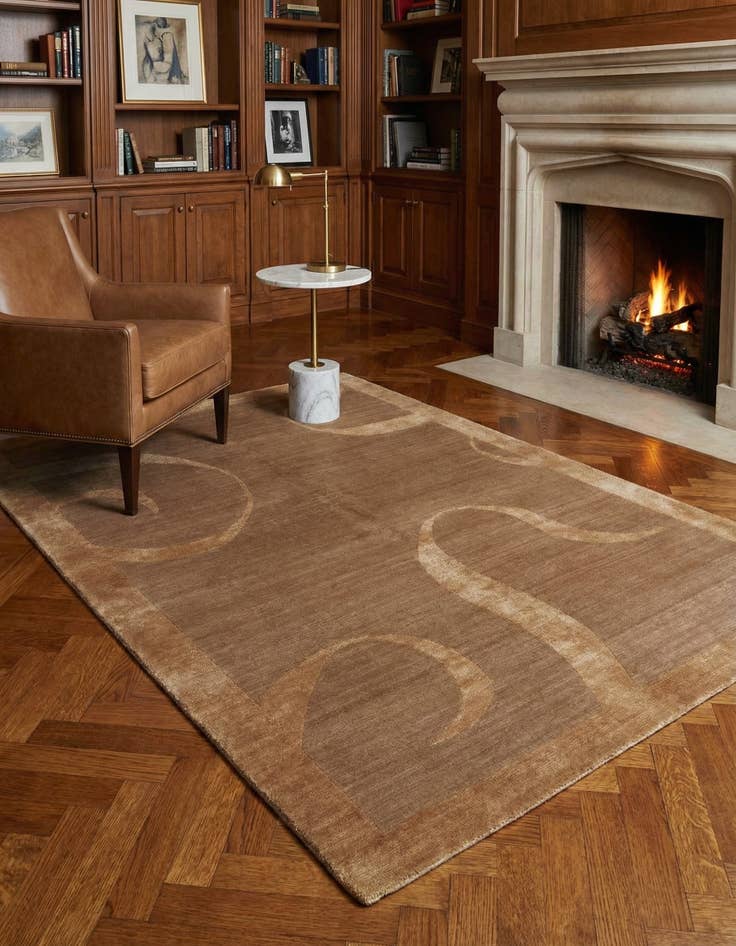 Detail image of 4' x 5' 11 Hand Knotted Odegard Rug