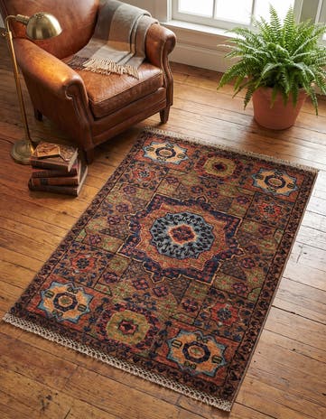 2' x 3' Hand Knotted Mamluk Ziegler Rug