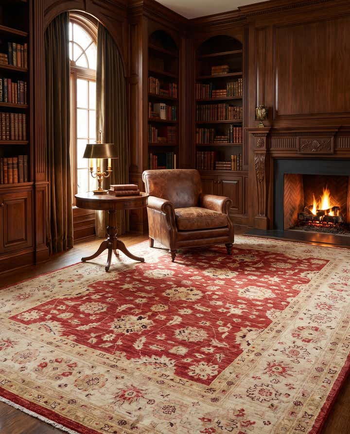 5' 6 x 8' 2 Hand Knotted Ziegler Rug