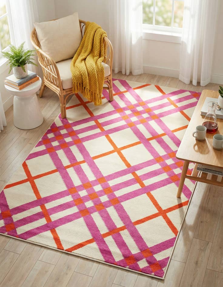 Detail image of Jane Seymour 5' x 8' Open Hearts Rug