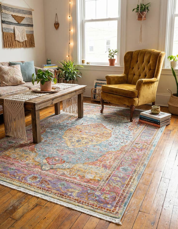 Detail image of 5' 5 x 8' Santiago Rug