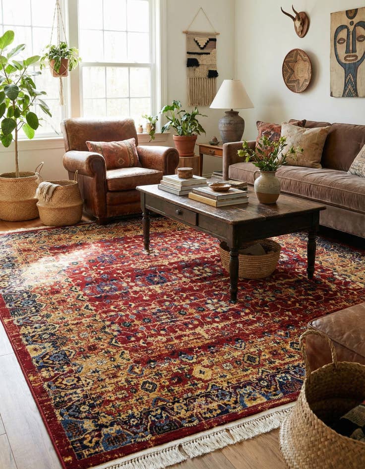 Detail image of 7' 10 x 7' 10 Kennedy Square Rug