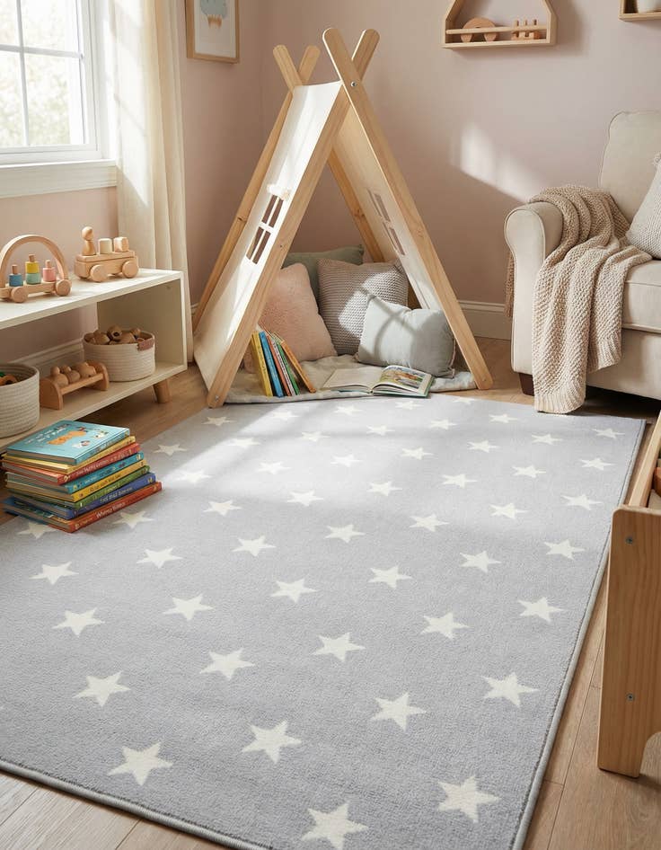 Detail image of 4' x 6' Whimsy Kids Rug