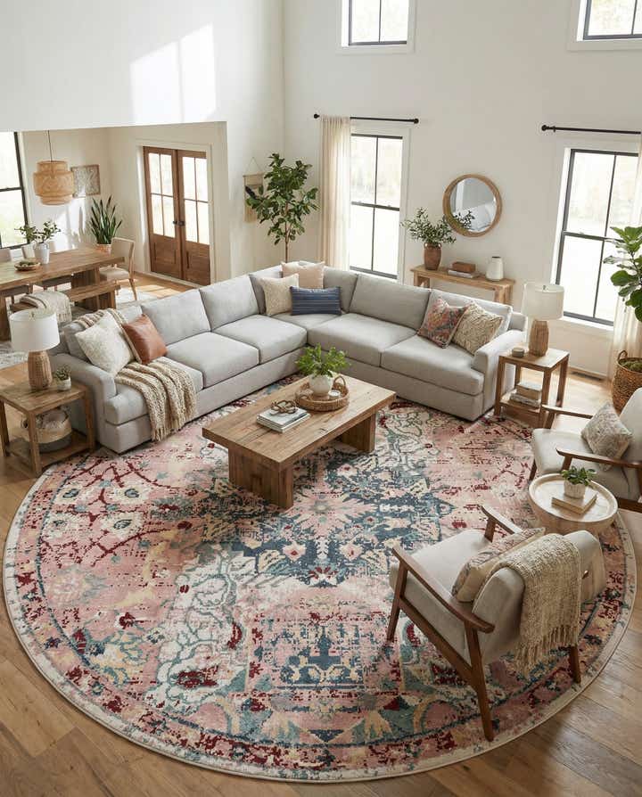 12' 4 x 12' 4 Charleston Round Rug