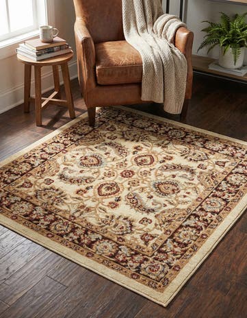 Cream Aditi Square Rug