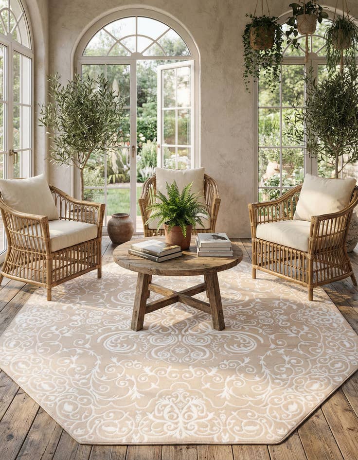 Detail image of 7' 10 x 7' 10 Himalaya Octagon Rug