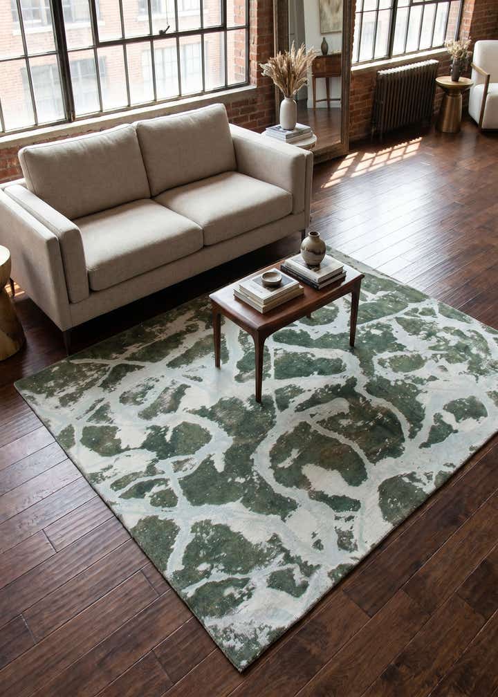 4' 10 x 5' 9 Hand Knotted Ultra Vintage Persian Wool Rug