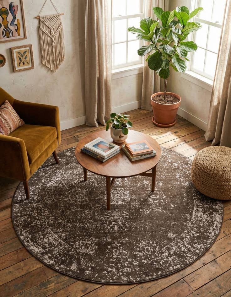 Detail image of 5' 3 x 5' 3 Monte Carlo Round Rug