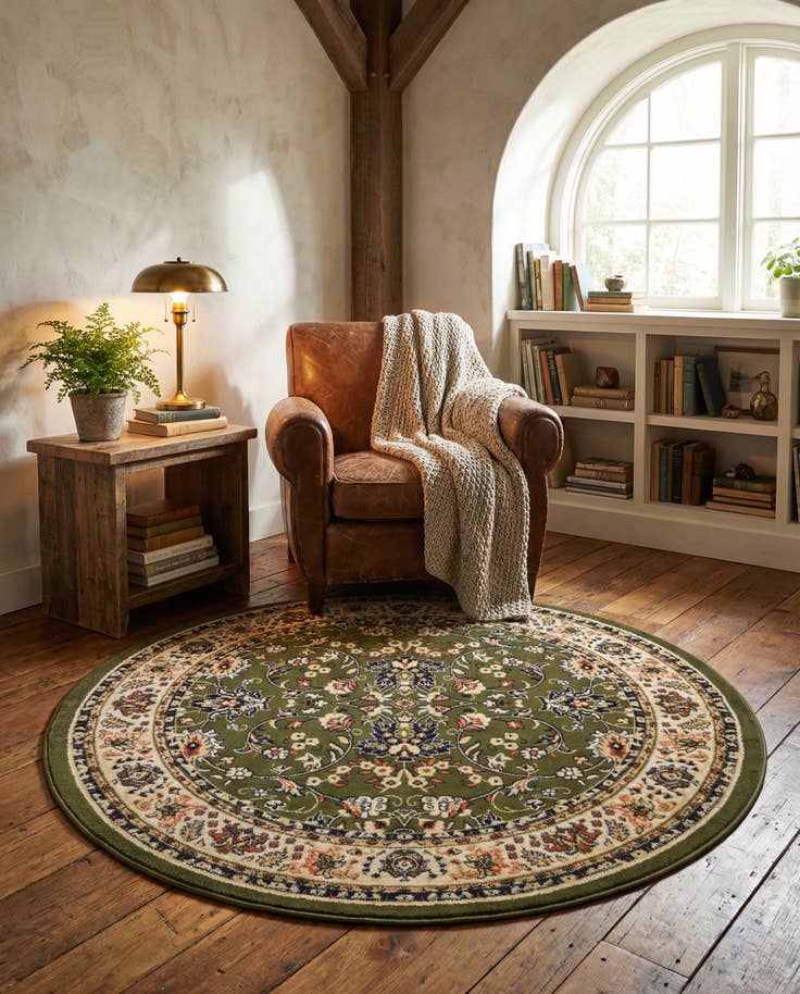 Detail image of 6' x 6' Yasmin Round Rug