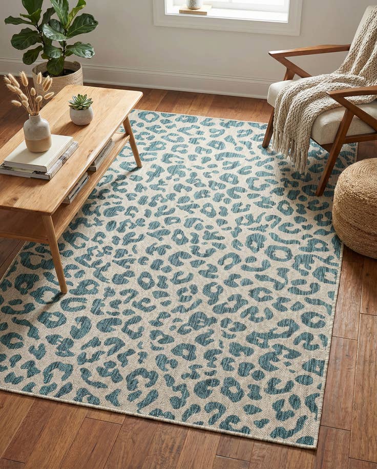 Detail image of 5' 3 x 8' Easy-Clean Safari Indoor / Outdoor Rug